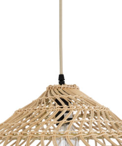 GLOBOSTAR® KAIA 02346 Boho Κρεμαστό Φωτιστικό Οροφής με Ντουί 1 x E27 AC 220-240V IP20 - Μπεζ - Μ60 x Π60 x Υ20cm 18 02346 8