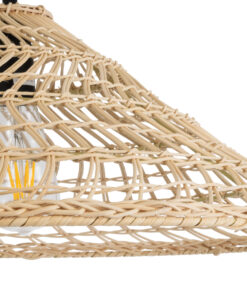 GLOBOSTAR® KAIA 02346 Boho Κρεμαστό Φωτιστικό Οροφής με Ντουί 1 x E27 AC 220-240V IP20 - Μπεζ - Μ60 x Π60 x Υ20cm 19 02346 9