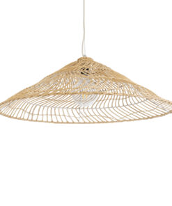 GloboStar® GLOBOSTAR® KAIA 02347 Boho Κρεμαστό Φωτιστικό Οροφής με Ντουί 1 x E27 AC 220-240V IP20 - Μπεζ - Μ80 x Π80 x Υ26cm