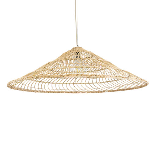 GloboStar® GLOBOSTAR® KAIA 02348 Boho Κρεμαστό Φωτιστικό Οροφής με Ντουί 1 x E27 AC 220-240V IP20 - Μπεζ - Μ100 x Π100 x Υ30cm