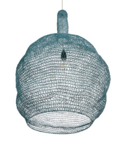 GLOBOSTAR® KENTUCKY 02355 Vintage Κρεμαστό Φωτιστικό Οροφής με Ντουί 1 x E27 AC 220-240V IP20 - Τιρκουάζ - Μ60 x Π60 x Υ90cm 16 02355 6