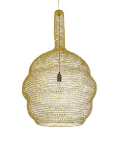 GloboStar® GLOBOSTAR® KENTUCKY 02357 Vintage Κρεμαστό Φωτιστικό Οροφής με Ντουί 1 x E27 AC 220-240V IP20 - Χρυσό - Μ60 x Π60 x Υ90cm