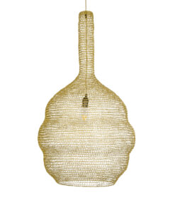 GLOBOSTAR® KENTUCKY 02357 Vintage Κρεμαστό Φωτιστικό Οροφής με Ντουί 1 x E27 AC 220-240V IP20 - Χρυσό - Μ60 x Π60 x Υ90cm 15 02357 5