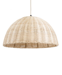 GloboStar® GLOBOSTAR® MONTANA 02378 Boho Κρεμαστό Φωτιστικό Οροφής με Ντουί 1 x E27 AC 220-240V IP20 - Μπεζ - Μ50 x Π50 x Υ25cm