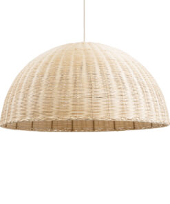 GloboStar® GLOBOSTAR® MONTANA 02379 Boho Κρεμαστό Φωτιστικό Οροφής με Ντουί 1 x E27 AC 220-240V IP20 - Μπεζ - Μ80 x Π80 x Υ40cm