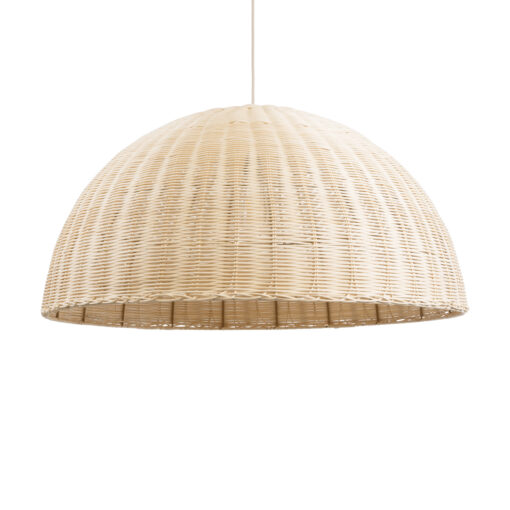 GloboStar® GLOBOSTAR® MONTANA 02379 Boho Κρεμαστό Φωτιστικό Οροφής με Ντουί 1 x E27 AC 220-240V IP20 - Μπεζ - Μ80 x Π80 x Υ40cm