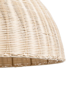 GLOBOSTAR® MONTANA 02379 Boho Κρεμαστό Φωτιστικό Οροφής με Ντουί 1 x E27 AC 220-240V IP20 - Μπεζ - Μ80 x Π80 x Υ40cm 17 02379 8