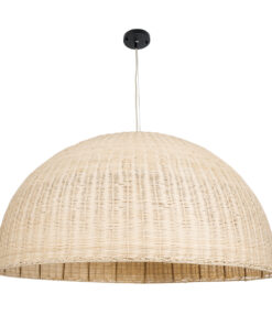 GLOBOSTAR® MONTANA 02380 Boho Κρεμαστό Φωτιστικό Οροφής με Ντουί 1 x E27 AC 220-240V IP20 - Μπεζ - Μ120 x Π120 x Υ60cm 13 02380 4