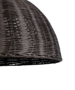 GLOBOSTAR® MONTANA 02381 Boho Κρεμαστό Φωτιστικό Οροφής με Ντουί 1 x E27 AC 220-240V IP20 - Καφέ - Μ50 x Π50 x Υ25cm 17 02381 8