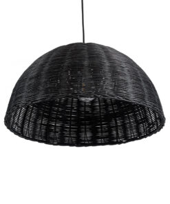 GLOBOSTAR® MONTANA 02383 Boho Κρεμαστό Φωτιστικό Οροφής με Ντουί 1 x E27 AC 220-240V IP20 - Μαύρο - Μ50 x Π50 x Υ25cm 15 02383 6