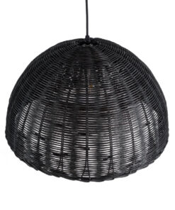 GLOBOSTAR® MONTANA 02383 Boho Κρεμαστό Φωτιστικό Οροφής με Ντουί 1 x E27 AC 220-240V IP20 - Μαύρο - Μ50 x Π50 x Υ25cm 16 02383 7