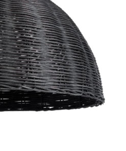 GLOBOSTAR® MONTANA 02383 Boho Κρεμαστό Φωτιστικό Οροφής με Ντουί 1 x E27 AC 220-240V IP20 - Μαύρο - Μ50 x Π50 x Υ25cm 17 02383 8