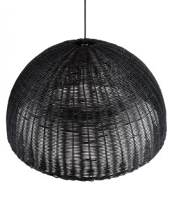 GLOBOSTAR® MONTANA 02384 Boho Κρεμαστό Φωτιστικό Οροφής με Ντουί 1 x E27 AC 220-240V IP20 - Μαύρο - Μ80 x Π80 x Υ40cm 16 02384 7