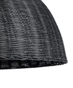 GLOBOSTAR® MONTANA 02384 Boho Κρεμαστό Φωτιστικό Οροφής με Ντουί 1 x E27 AC 220-240V IP20 - Μαύρο - Μ80 x Π80 x Υ40cm 17 02384 8