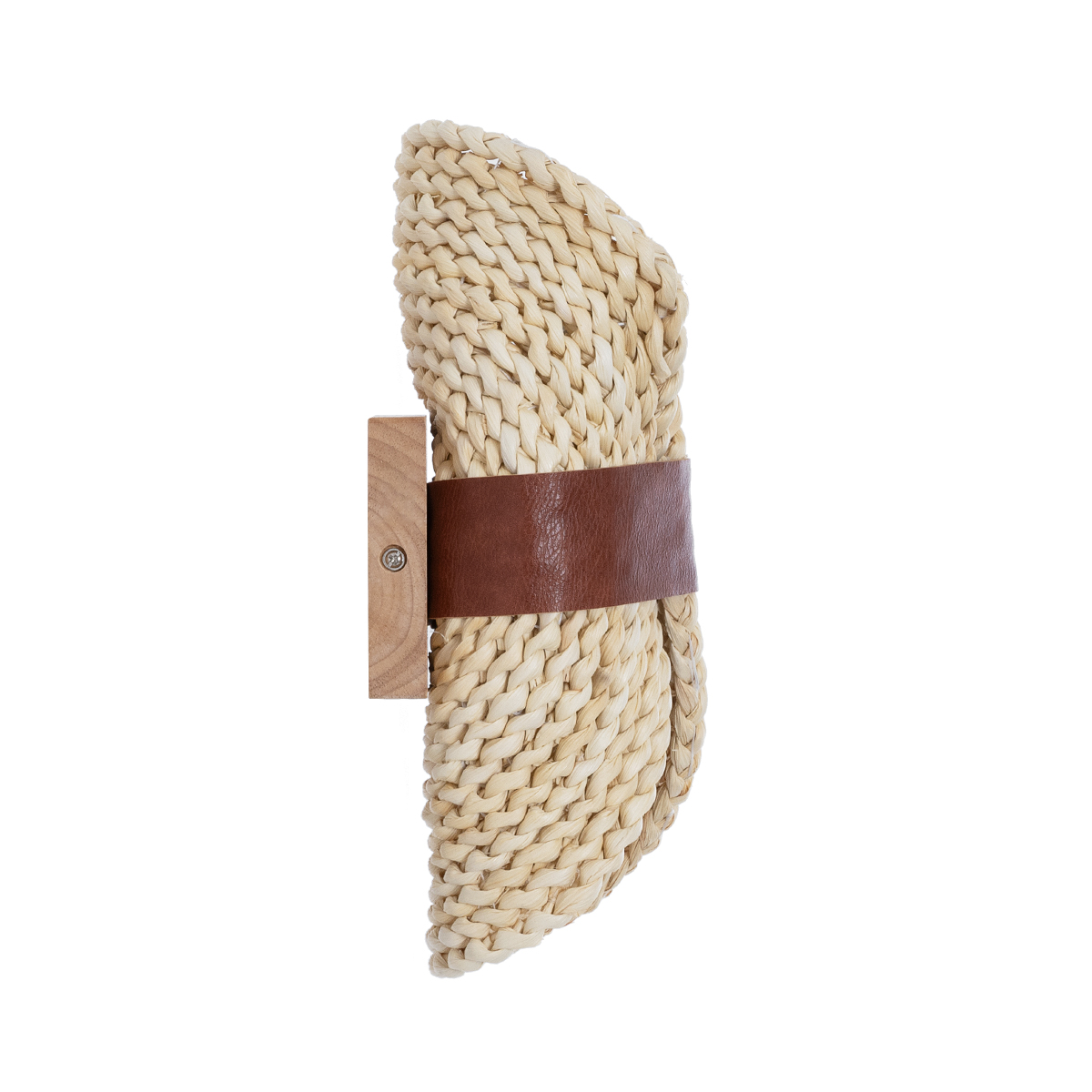 GloboStar® GUAVA 02385 Boho Επιτοίχιο Φωτιστικό Απλίκα Δίφωτο 2 x G9 IP20 Μπεζ Ξύλο με Καφέ Δέρμα - Μ11 x Π13 x Υ30cm 6 GloboStar® GUAVA 02385 Boho Επιτοίχιο Φωτιστικό Απλίκα Δίφωτο 2 x G9 IP20 Μπεζ Ξύλο με Καφέ Δέρμα - Μ11 x Π13 x Υ30cm - Image 4