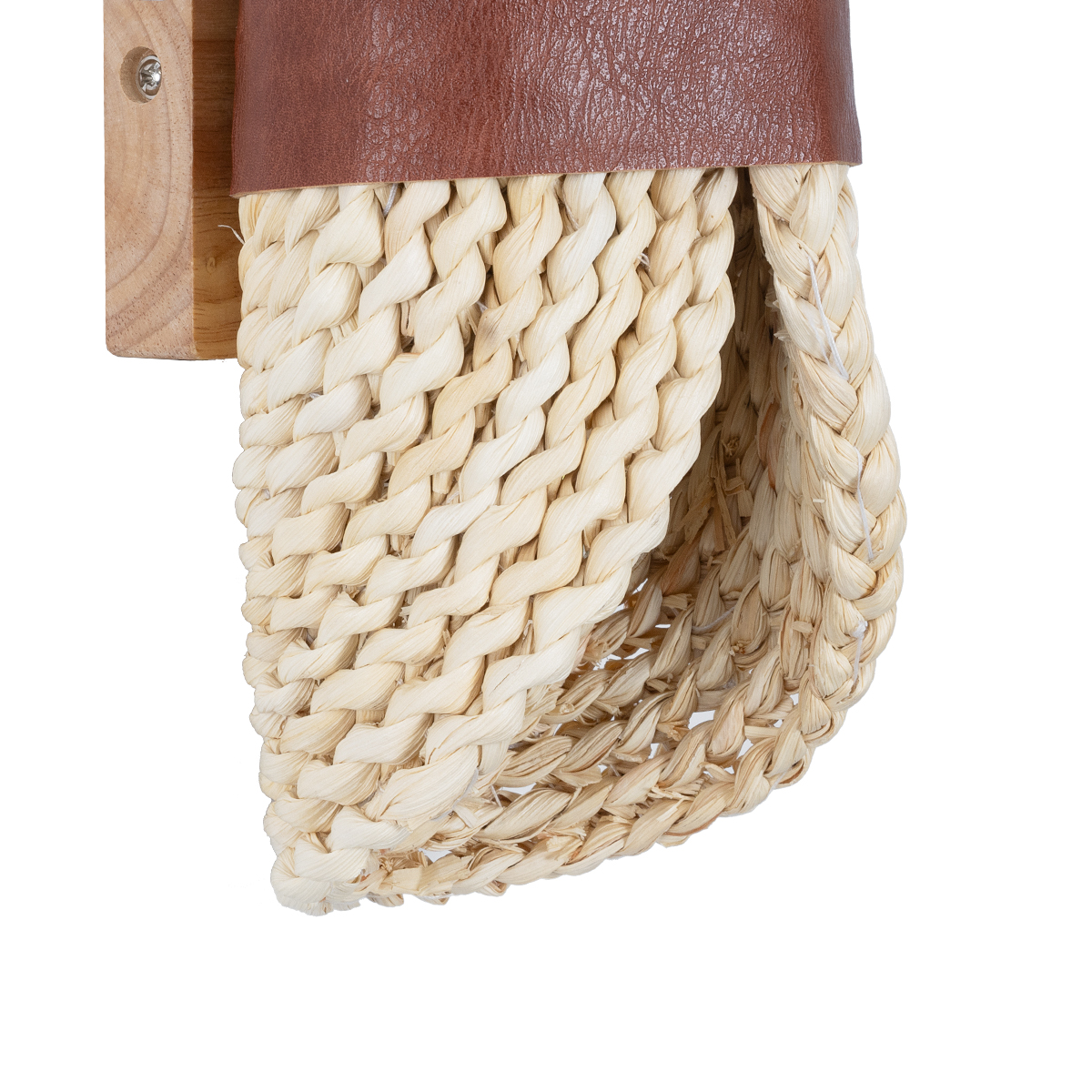 GloboStar® GUAVA 02385 Boho Επιτοίχιο Φωτιστικό Απλίκα Δίφωτο 2 x G9 IP20 Μπεζ Ξύλο με Καφέ Δέρμα - Μ11 x Π13 x Υ30cm 8 GloboStar® GUAVA 02385 Boho Επιτοίχιο Φωτιστικό Απλίκα Δίφωτο 2 x G9 IP20 Μπεζ Ξύλο με Καφέ Δέρμα - Μ11 x Π13 x Υ30cm - Image 6