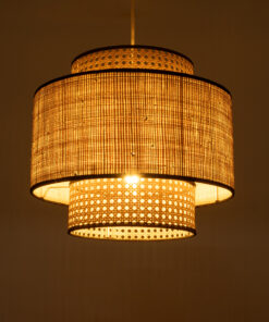 GLOBOSTAR® BRAVADO 02386 Boho Κρεμαστό Φωτιστικό Οροφής με Ντουί 1 x E27 AC 220-240V IP20 - Μπεζ- Μ40 x Π40 x Υ35cm 14 02386 3