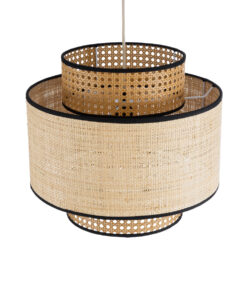 GLOBOSTAR® BRAVADO 02386 Boho Κρεμαστό Φωτιστικό Οροφής με Ντουί 1 x E27 AC 220-240V IP20 - Μπεζ- Μ40 x Π40 x Υ35cm 18 02386 7