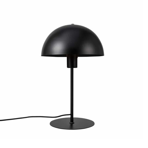 GloboStar® GloboStar® GASCEIO 204-0141 Μοντέρνο Eπιτραπέζιο Φωτιστικό Μονόφωτο 1 x E27 IP20 Μαύρο Μέταλλο - Μ25 x Π25 x Υ39cm