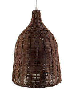 GLOBOSTAR® BAHAMAS 01367 Boho Κρεμαστό Φωτιστικό Οροφής με Ντουί 1 x E27 AC 220-240V IP20 - Καφέ - Μ30 x Π30 x Υ40cm 11 03167 4