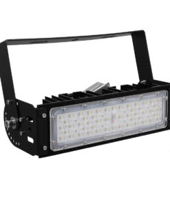GloboStar® GLOBOSTAR® GOLIATH 90100-1 Προβολέας Γηπέδου LED 50W 8000lm SDCM<5 75°*135° Fish Eye Lens AC 100-277V Αδιάβροχο IP65 IK08 Ψυχρό Λευκό 5000K - LUMILEDs SMD Chip & MEANWELL Driver - Μαύρο Χυτό Αλουμίνιο - Μ32 x Π12 x Υ9cm - 5 Χρόνια Εγγύηση