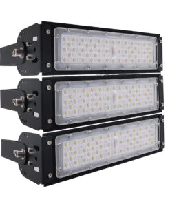 GloboStar® GLOBOSTAR® GOLIATH 90100-3 Προβολέας Γηπέδου LED 150W 24000lm SDCM<5 75°*135° Fish Eye Lens AC 100-277V Αδιάβροχο IP65 IK08 Ψυχρό Λευκό 5000K - LUMILEDs SMD Chip & MEANWELL Driver - Μαύρο Χυτό Αλουμίνιο - Μ32 x Π12 x Υ27cm - 5 Χρόνια Εγγύηση