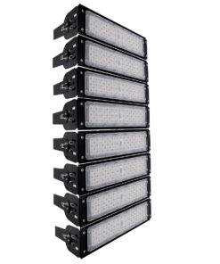 GloboStar® GLOBOSTAR® GOLIATH 90100-8 Προβολέας Γηπέδου LED 400W 64000lm SDCM<5 75°*135° Fish Eye Lens AC 100-277V Αδιάβροχο IP65 IK08 Ψυχρό Λευκό 5000K - LUMILEDs SMD Chip & MEANWELL Driver - Μαύρο Χυτό Αλουμίνιο - Μ32 x Π12 x Υ72cm - 5 Χρόνια Εγγύηση