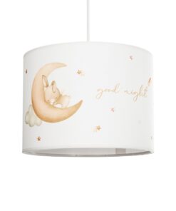 GloboStar® GLOBOSTAR® MOON 204-0019 Παιδικό Κρεμαστό Φωτιστικό Οροφής με Ντουί 1 x E27 AC 220-240V IP20 - Πολύχρωμο - Μ28 x Π28 x Υ24cm