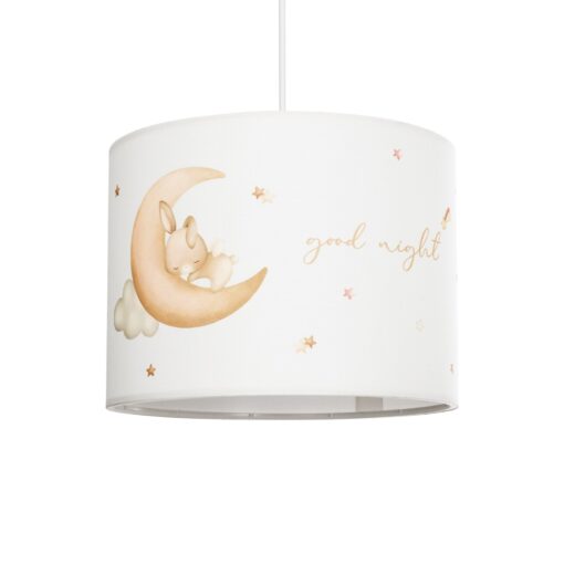 GloboStar® GLOBOSTAR® MOON 204-0019 Παιδικό Κρεμαστό Φωτιστικό Οροφής με Ντουί 1 x E27 AC 220-240V IP20 - Πολύχρωμο - Μ28 x Π28 x Υ24cm