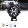 GloboStar® GloboStar® 85416 Vehicle & JEEP Work Lights - Φώτα Εργασίας για Οχήματα και JEEP με X Light DRL & Φλας LED High Power 45W 4500lm DC 9-36V Αδιάβροχo IP68 Πορτοκαλί & Ψυχρό Λευκό 6000K M17.5 x Π8.5 x Υ20cm