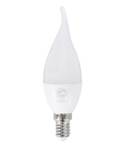 GloboStar® GLOBOSTAR® CANDLE 60007 Λάμπα Κεράκι E14 C37T LED 6W 582lm 260° AC 220-240V IP20 Φυσικό Λευκό 4500K - Lumileds SMD Chip - Λευκό Γαλακτερό - Φ3.7 x Υ10cm - 3 Χρόνια Εγγύηση