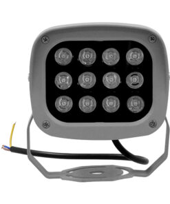 GloboStar® GLOBOSTAR® FLOOD-XENA 05020 Προβολέας Σποτ Wall Washer LED 12W 1200lm 10° AC 220-240V Αδιάβροχο IP65 Ροζ - Γκρι Ανθρακί - Μ13.5 x Π11 x Υ15cm - 3 Χρόνια Εγγύηση