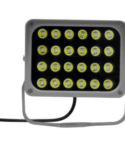 GloboStar® GLOBOSTAR® FLOOD-XENA 05022 Προβολέας Σποτ Wall Washer LED 24W 2880lm 10° AC 220-240V Αδιάβροχο IP65 Ψυχρό Λευκό 6000K - Γκρι Ανθρακί - Μ18 x Π13.5 x Υ18cm - 3 Χρόνια Εγγύηση