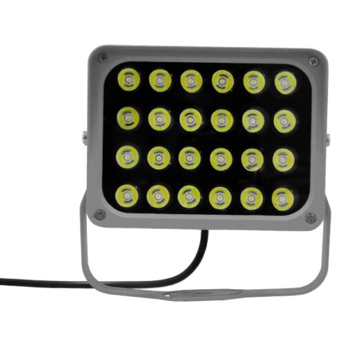 GloboStar® GLOBOSTAR® FLOOD-XENA 05022 Προβολέας Σποτ Wall Washer LED 24W 2880lm 10° AC 220-240V Αδιάβροχο IP65 Ψυχρό Λευκό 6000K - Γκρι Ανθρακί - Μ18 x Π13.5 x Υ18cm - 3 Χρόνια Εγγύηση