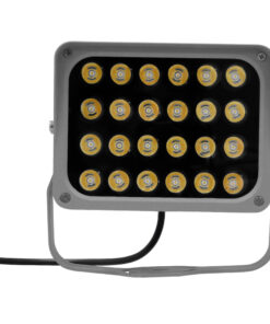 GloboStar® GLOBOSTAR® FLOOD-XENA 05024 Προβολέας Σποτ Wall Washer LED 24W 2640lm 10° AC 220-240V Αδιάβροχο IP65 Θερμό Λευκό 2700K - Γκρι Ανθρακί - Μ18 x Π13.5 x Υ18cm - 3 Χρόνια Εγγύηση
