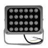 GloboStar® GLOBOSTAR® FLOOD-XENA 05026 Προβολέας Σποτ Wall Washer LED 24W 2400lm 10° AC 220-240V Αδιάβροχο IP65 Μπλε - Γκρι Ανθρακί - Μ18 x Π13.5 x Υ18cm - 3 Χρόνια Εγγύηση