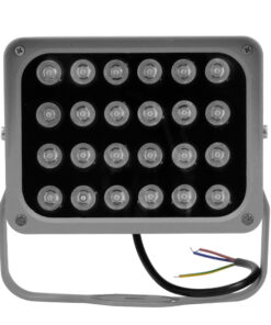 GloboStar® GLOBOSTAR® FLOOD-XENA 05026 Προβολέας Σποτ Wall Washer LED 24W 2400lm 10° AC 220-240V Αδιάβροχο IP65 Μπλε - Γκρι Ανθρακί - Μ18 x Π13.5 x Υ18cm - 3 Χρόνια Εγγύηση