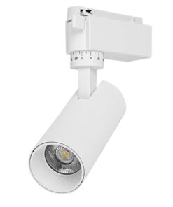 GloboStar® Globostar S-40012 Μονοφασικό Bridgelux COB LED Λευκό Φωτιστικό Σποτ Ράγας 10W 230V 1200lm 30° Θερμό Λευκό 3000k