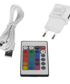 Διακοσμητική Επιτραπέζια Επαναφορτιζόμενη Βάση LED RGB Με Χειριστήριο GloboStar 06010 11 06010 7