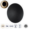 GloboStar® GloboStar® HELIO-R 60494 Φωτιστικό Τοίχου - Απλίκα Αρχιτεκτονικού Φωτισμού Εσωτερικού/Εξωτερικού Χώρου LED 12W 1440lm 120° x 360° AC 220-240V Αδιάβροχο IP65 Φ26 x Π5cm - Φυσικό Λευκό 4500K - Μαύρο - Στρόγγυλο - Bridgelux Chip - 3 Years Warranty