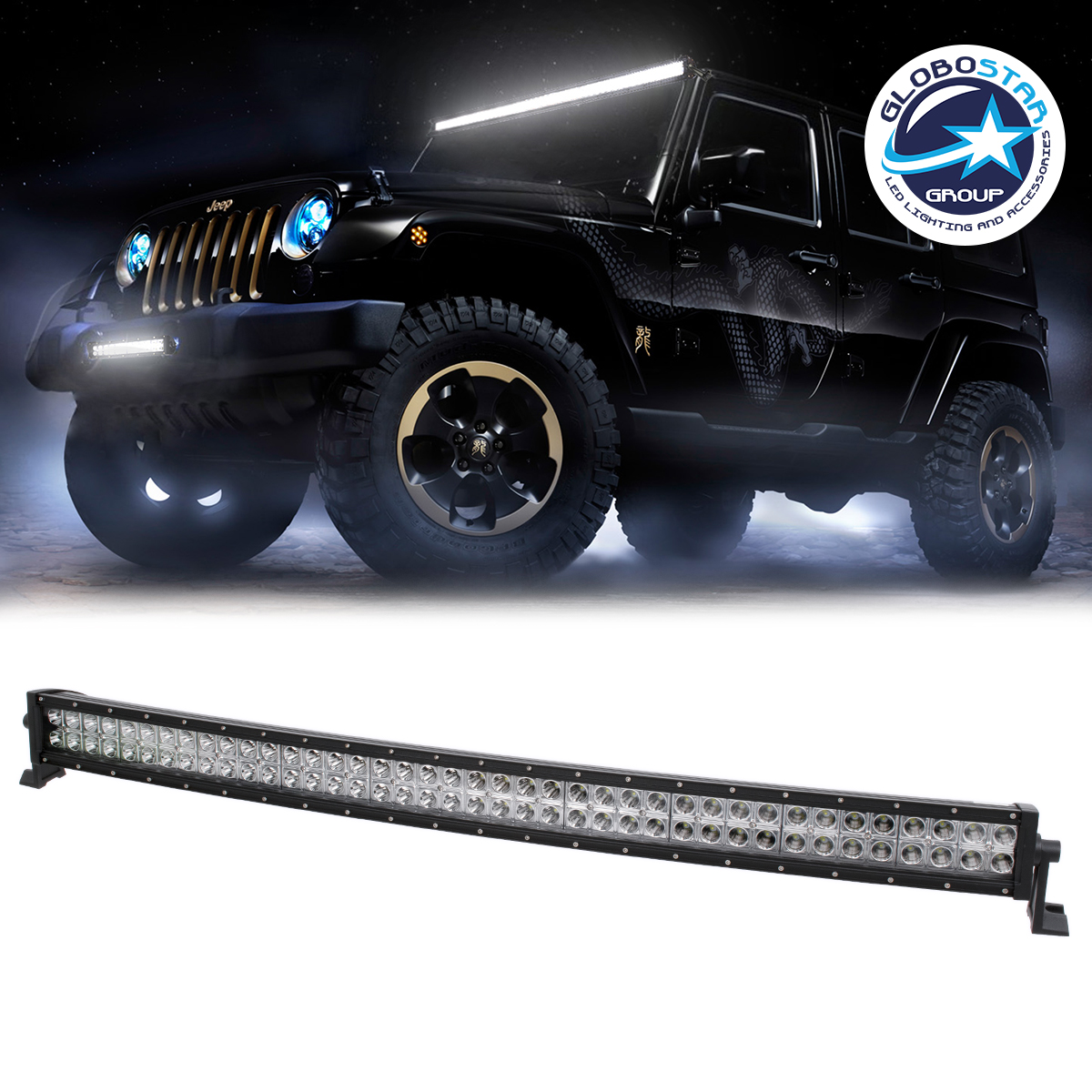 GloboStar® 85472 PRO Series Μπάρα Καμπυλωτή - Curved για Αυτοκίνητα & Φορτηγά LED CREE XBD 240W 24000lm DC 10-30V Αδιάβροχη IP65 Ψυχρό Λευκό 6000K 3 GloboStar® GloboStar® 85472 PRO Series Μπάρα Καμπυλωτή - Curved για Αυτοκίνητα & Φορτηγά LED CREE XBD 240W 24000lm DC 10-30V Αδιάβροχη IP65 Ψυχρό Λευκό 6000K