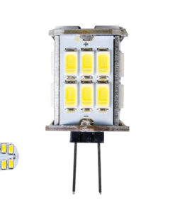 GloboStar® GloboStar® 76135 Λάμπα LED G4 SMD 5630 6W 720lm 320° DC 12-24V IP20 Φ1.9 x Υ3.7cm Ψυχρό Λευκό 6000K Dimmable - 2 Χρόνια Εγγύηση