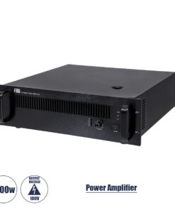 GloboStar® GloboStar® FDB CA1000 98016 Power Amplifier - Επαγγελματικός Ενισχυτής Ηχείων Εγκαταστάσεων 100V - Frequency Response 60Hz-20Khz - AC 220V/50-60Hz - 1000W/4Ω - IP20 - Μαύρο - Μ48.5 x Π45.5 x Υ13.2cm