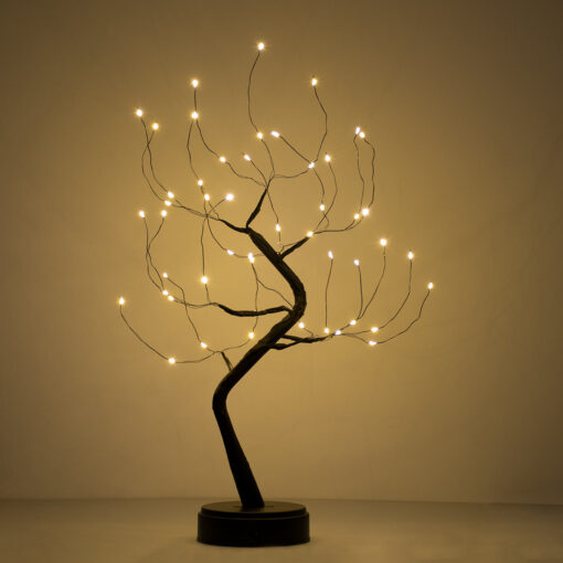 GloboStar® GloboStar® 71589 Επιτραπέζιο Φωτιστικό Πορτατίφ LED 3W 300lm 360° με Μπαταρίες (Δεν Περιλαμβάνονται) IP20 Θερμό Λευκό 3000K Μαύρο Πλαστικό - Μ40 x Π40 x Υ50cm - 2 Xρόνια Εγγύηση