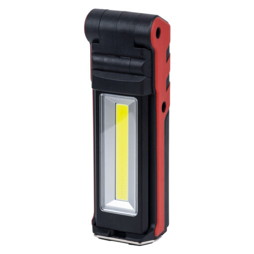 GloboStar® GloboStar® 79010 Φορητός Επαναφορτιζόμενος Φακός LED COB 11W 1320lm με Μαγνήτη & 1 Μπαταρία 18650 2000 mAh Li-ion Ψυχρό Λευκό 6000K L15 x W4.8 x H3.9cm