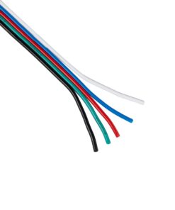 GloboStar® GloboStar® 70737 Εύκαμπτο Πλακέ Καλώδιο 1m RGBW 5 x 0.75mm²