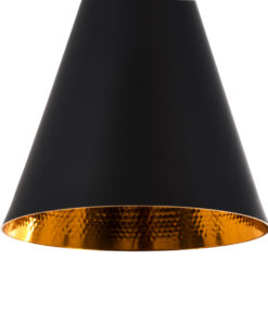 GLOBOSTAR® SHANGHAI 01025 Μοντέρνο Κρεμαστό Φωτιστικό Οροφής με Ντουί 3 x E27 AC 220-240V IP20 - Μαύρο & Χρυσό - Μ79.5 x Π79.5 x Υ38cm - Σετ 3 Τεμαχίων 28 077462 01025 c 8