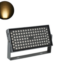 GloboStar® GLOBOSTAR® FLOOD-ZANA 90558 Προβολέας Σποτ Wall Washer LED 100W 9000lm 30° DC 24V Αδιάβροχο IP65 Θερμό Λευκό 2700K Dimmable - Γκρι Ανθρακί - Μ45.5 x Π28 x Υ10cm - 3 Χρόνια Εγγύηση