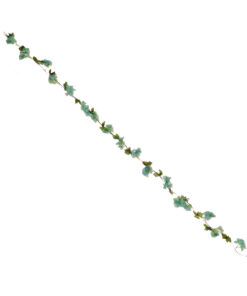 Alternative view of GloboStar® 09023 Τεχνητό Κρεμαστό Φυτό Διακοσμητική Γιρλάντα Μήκους 2.2 μέτρων με 18 X Άνθη Κερασιάς Γαλάζιο