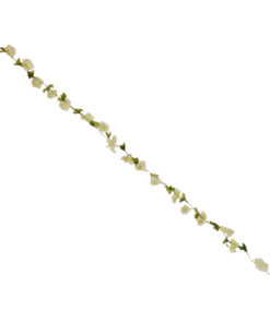 Alternative view of GloboStar® 09025 Τεχνητό Κρεμαστό Φυτό Διακοσμητική Γιρλάντα Μήκους 2.2 μέτρων με 18 X Άνθη Κερασιάς Λευκό